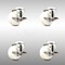 Service Caster 3 Inch 316SS Nylon Wheel Swivel Bolt Hole Caster Set with Brake SCC-SS316BH20S314-NYS-TLB-4 - alternate 1